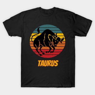 Taurus Zodiac Retro vintage style T-Shirt